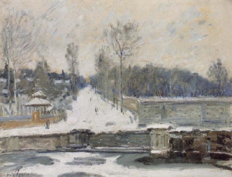 Alfred Sisley The Watering Place at Marly le Roi